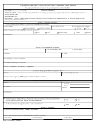 Document preview: NGB Form 5437 Request for Military Equal Opportunity Complaint Facilitation