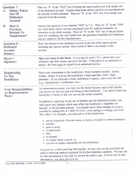 Form SSA-6233-BK Representative Payee Report of Benefits and Dedicated Account, Page 7