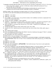 FAA Form FAA8700-2 Comprehensive Medical Examination Checklist, Page 3