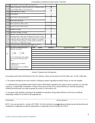 FAA Form FAA8700-2 Comprehensive Medical Examination Checklist, Page 6