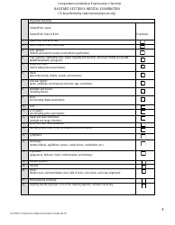 FAA Form FAA8700-2 Comprehensive Medical Examination Checklist, Page 8