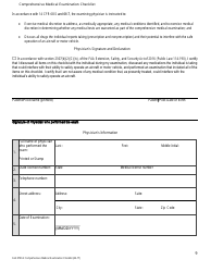 FAA Form FAA8700-2 Comprehensive Medical Examination Checklist, Page 9