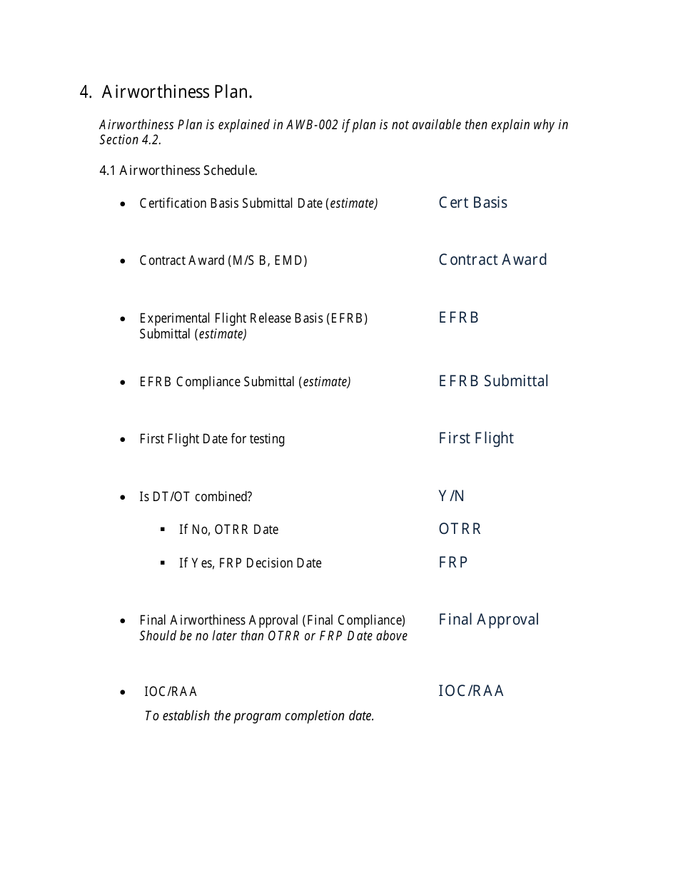 Airworthiness Determination Form, Page 10