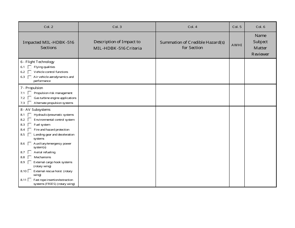 Airworthiness Determination Form, Page 5