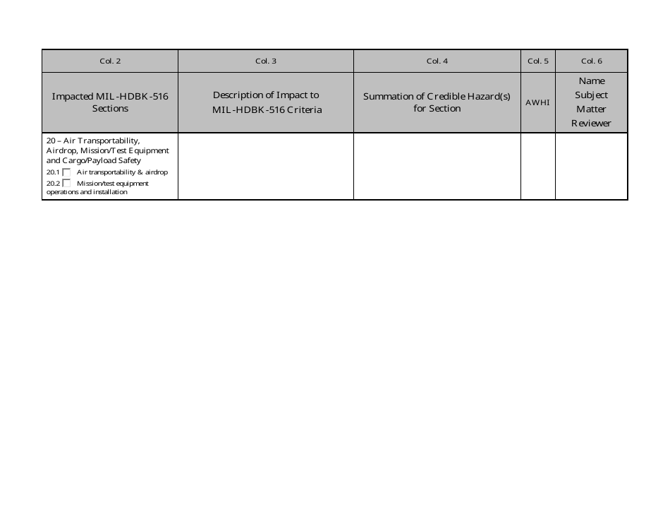 Airworthiness Determination Form, Page 8