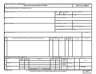 Requisition and Shipping Document Form - Bcf Solutions