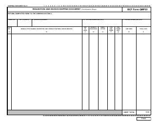 Requisition and Shipping Document Form - Bcf Solutions, Page 2