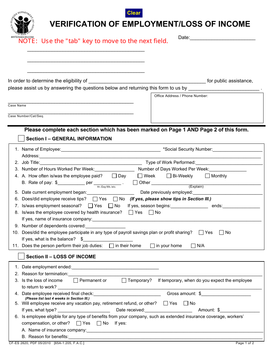 Form CF ES2620 Fill Out Sign Online And Download Fillable PDF 