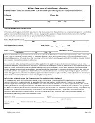 Form WCPD322 Medical Provider Waiver Application - WESTCHESTER COUNTY, New York, Page 2