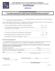 Form WCPD322 Medical Provider Waiver Application - WESTCHESTER COUNTY, New York, Page 3