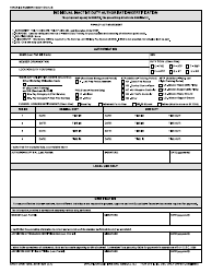 Document preview: ANG Form 105S Individual Inactive Duty Authorization/Certification