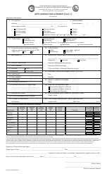 Form 1 (DNR5619) Application for a Permit - Ohio