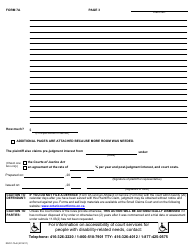 Form 7a Plaintiff&#039;s Claim - Ontario, Canada, Page 3