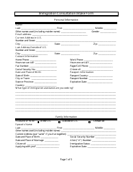 Immigration Consultation Intake Form