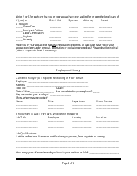Immigration Consultation Intake Form, Page 3