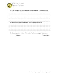 Intern Evaluation Form - Cankaya University, Page 2