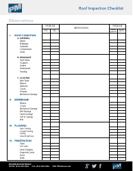 Roof Inspection Checklist Template - Progressive Materials, Page 2