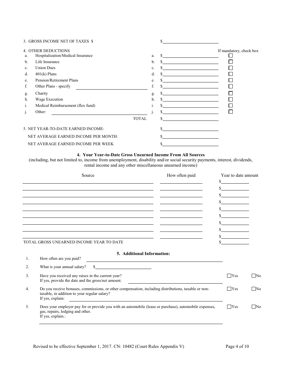 Form 10482 Appendix V - Fill Out, Sign Online and Download Fillable PDF ...