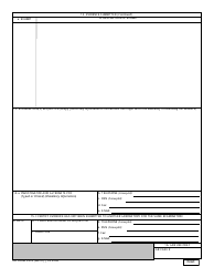DD Form 2922 Forensic Laboratory Examination Request, Page 2