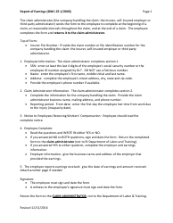 Form DWC-25 Report of Earnings - Rhode Island, Page 2