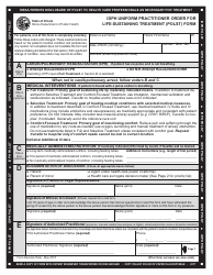 Form IOCI17-564 Idph Uniform Practitioner Order for Life-Sustaining Treatment (Polst) Form - Illinois