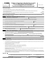 Document preview: IRS Form W-8BEN Certificate of Foreign Status of Beneficial Owner for United States Tax Withholding and Reporting (Individuals)