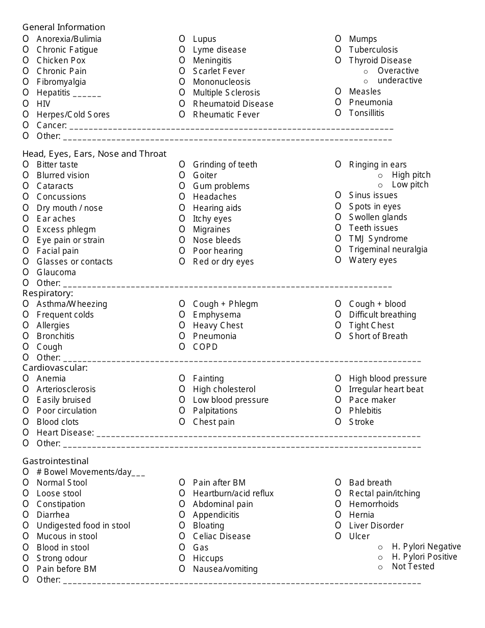 Acupuncture Intake Form Questions Fill Out Sign Online And Download Pdf Templateroller 5111