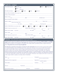 &quot;Birth Certificate Application Form&quot; - Ontario, Canada, Page 2