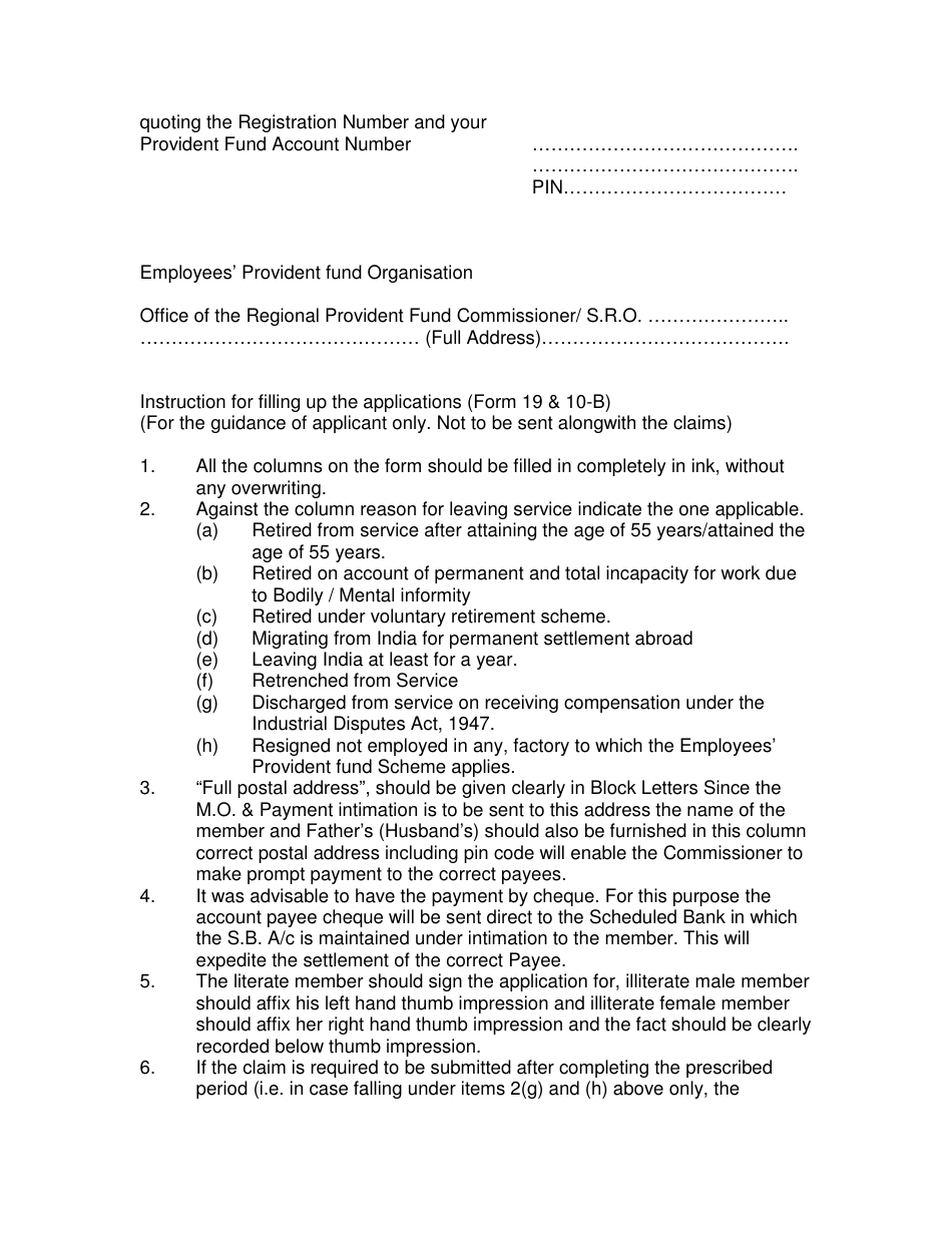 Employees Provident Fund Scheme Application - India, Page 4
