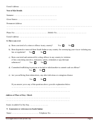 Form 5A Sudan Visa Application Form - Sudan, Page 3