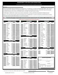 Document preview: Non-cash Donations Worksheet Template - Aapril Tax Service Inc