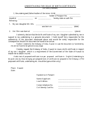 Indian Passport Holder Authorization Form - Embassy of India, Kuwait - Kuwait, Page 3