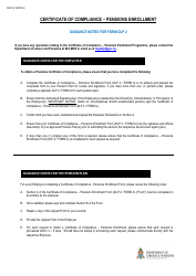 Form DLP2 (A) Certificate of Compliance - Pensions Enrollment Form - Cayman Islands, Page 2