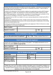 Funding for Treatment in the European Economic Area (Eea) Application Form - United Kingdom, Page 9