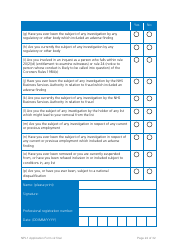 &quot;National Performers Lists Application Form&quot; - United Kingdom, Page 22