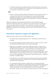 &quot;National Performers Lists Application Form&quot; - United Kingdom, Page 4