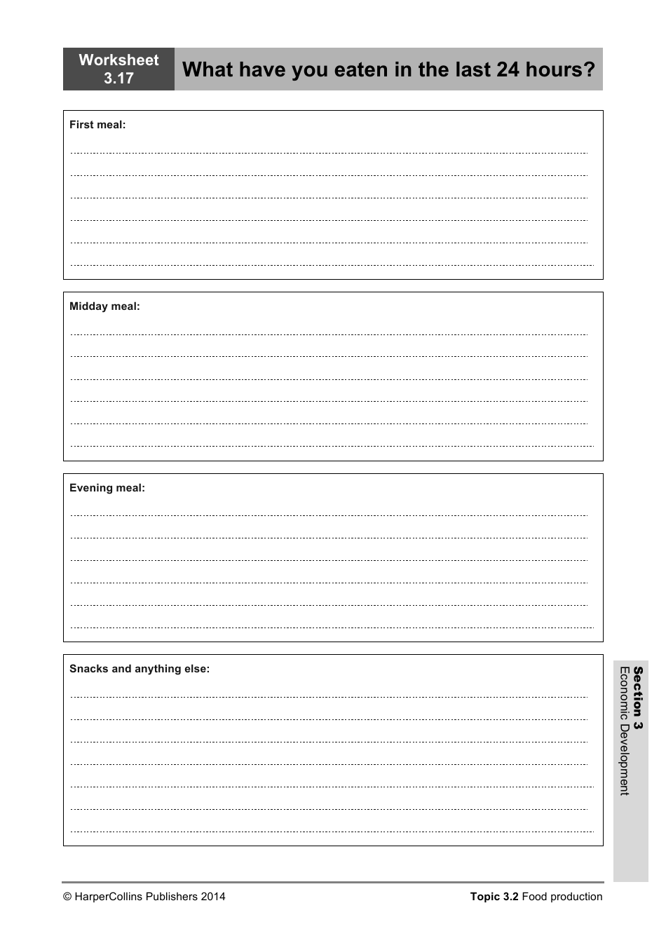 Economic Development Worksheet, Page 19