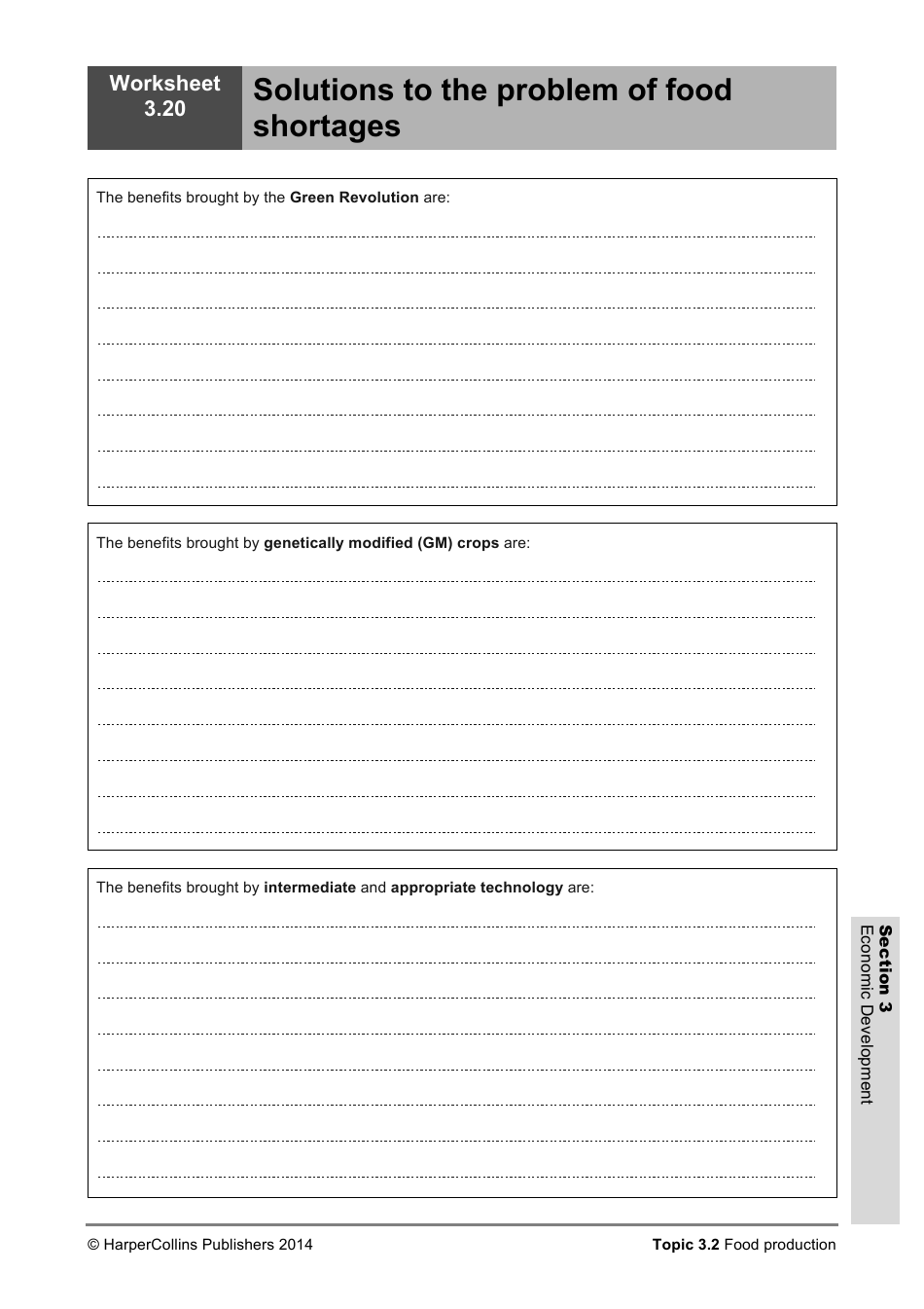 Economic Development Worksheet, Page 22
