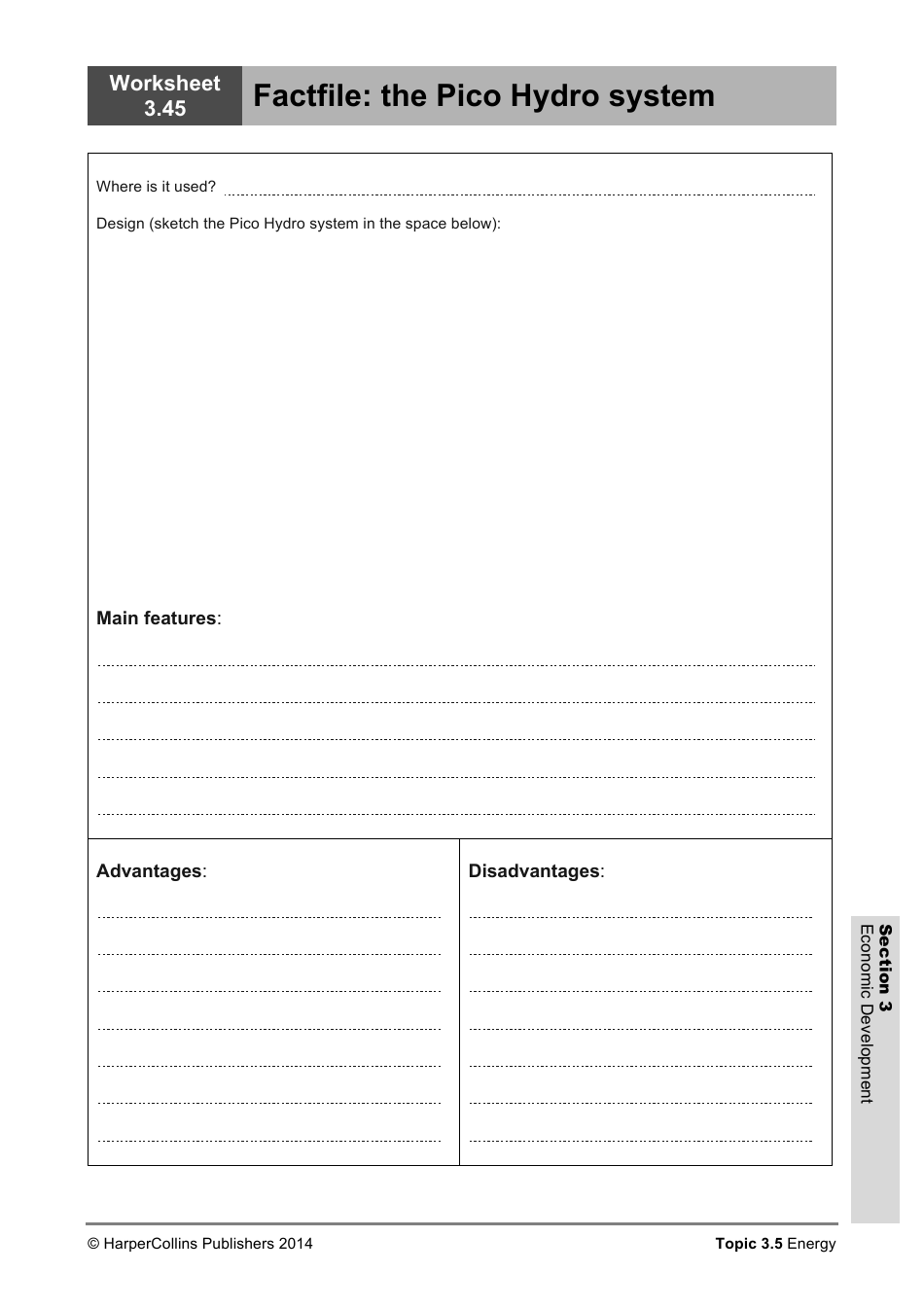 Economic Development Worksheet, Page 47