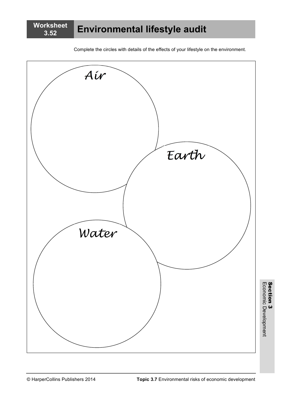 Economic Development Worksheet, Page 54