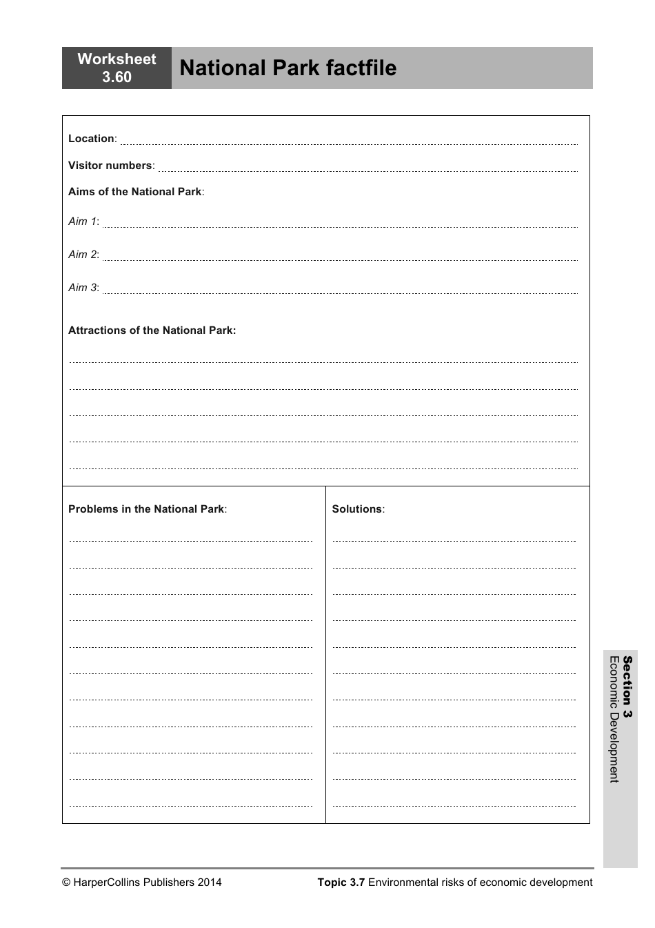 Economic Development Worksheet, Page 62