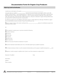 Documentation Forms for Organic Crop Producers, Page 25