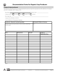 Documentation Forms for Organic Crop Producers, Page 8