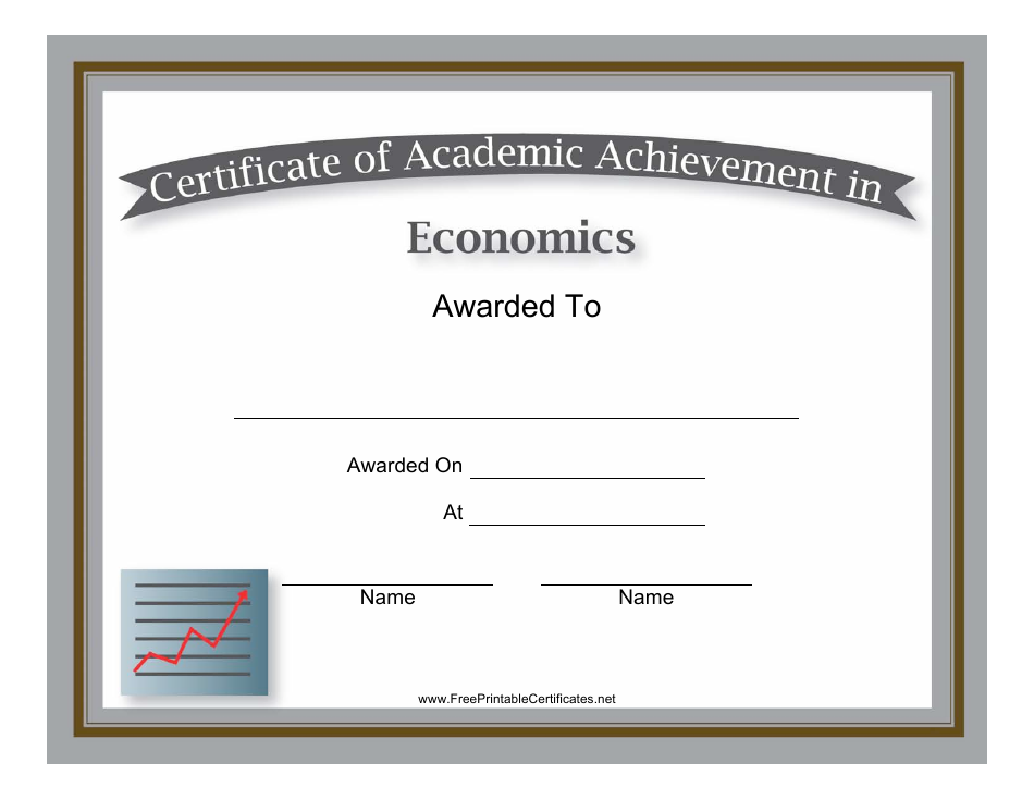 Economics Academic Achievement Certificate Template Download Printable ...