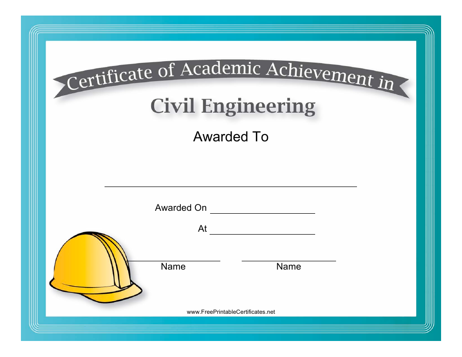 civil engineering certificate