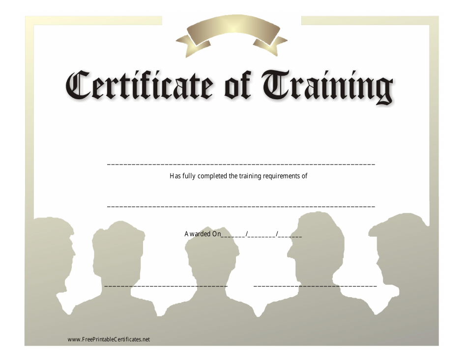 Training Certificate Template - Beige
