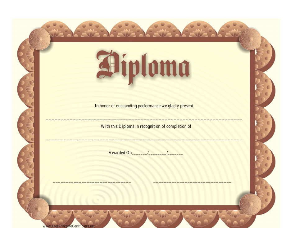 Diploma Certificate Template Download Printable PDF ...