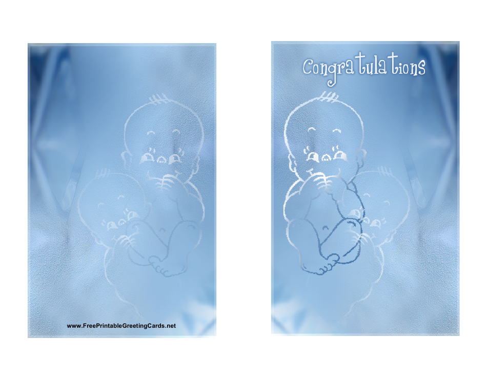Newborn Baby Greeting Card Template - Beautiful and heartwarming design to welcome the precious newborn