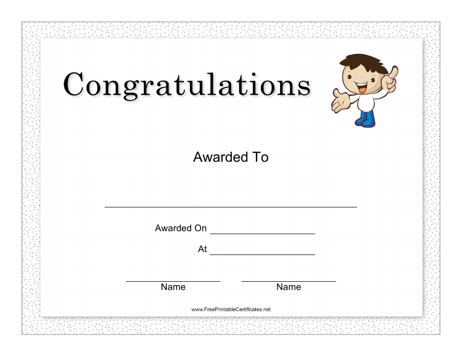 Congratulation Certificates Free Printables