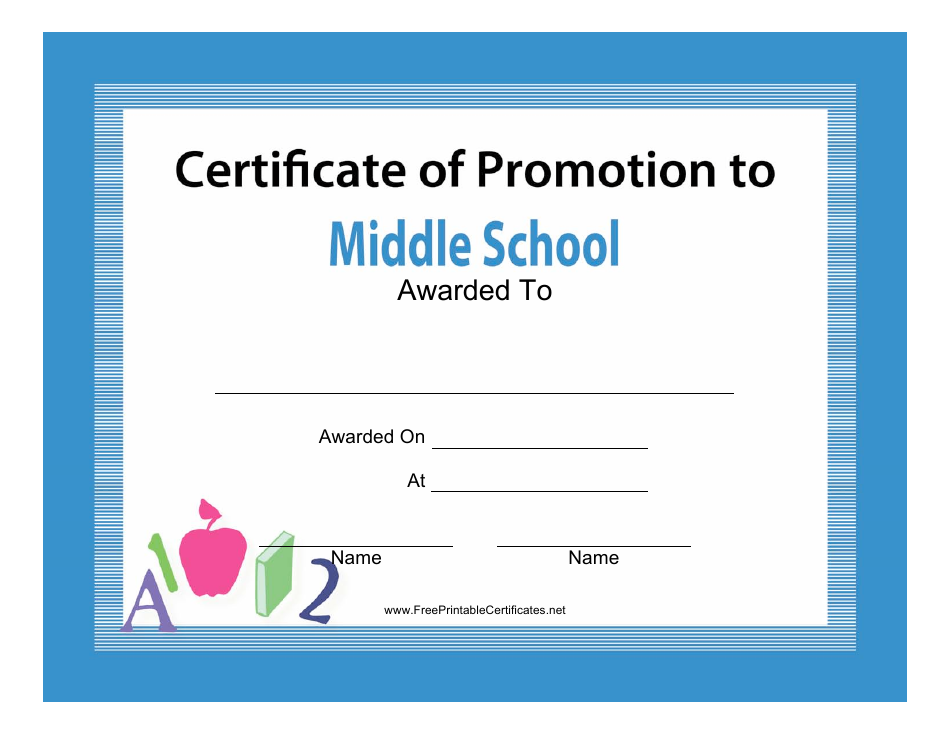 middle-school-certificate-of-promotion-template-blue-download